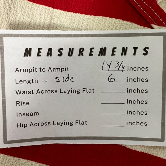 Show Me Your Mumu Kiki Crop Top Hampton Stripe Red Cream Back Zip size Small - Picture 10 of 10